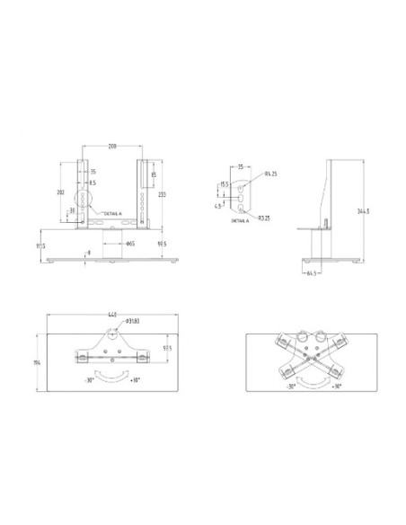 Peana TV de sobremesa para TV entre 24"-32"