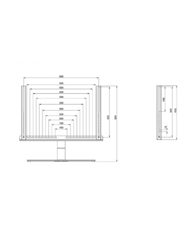 Peana de sobremesa para TV entre 46"-60"