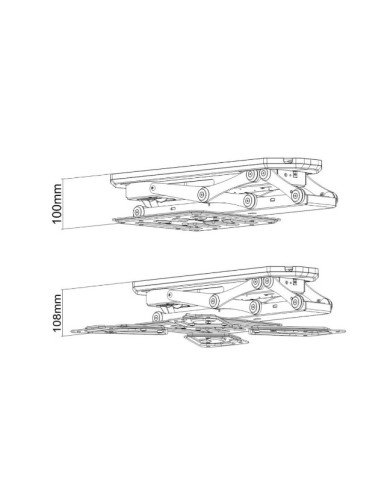 Soporte televisión techo motorizado de 32" a 55"