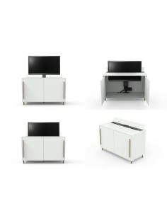 Soporte ocultación televisión motorizado mueble 2