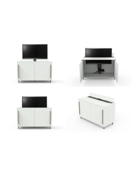 Soporte ocultación televisión motorizado mueble