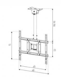 Soporte televisión techo de 32" a 50" 2