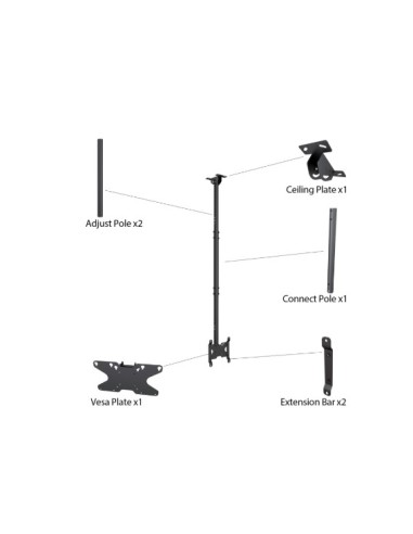 Soporte televisión techo hasta 32"