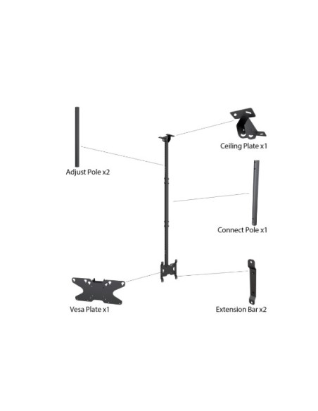 Soporte televisión techo hasta 32"