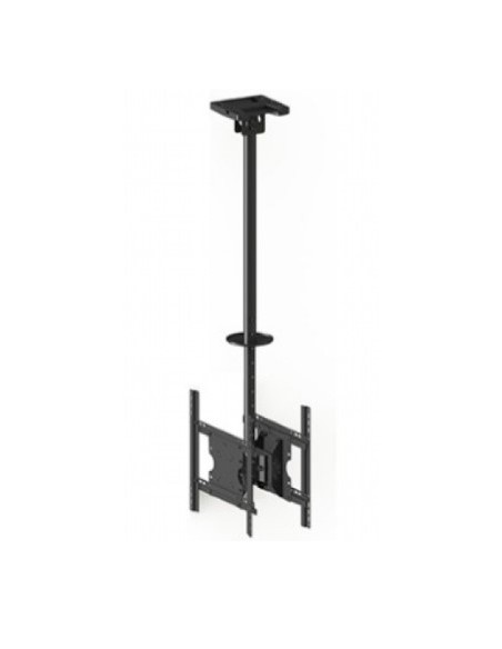 Soporte doble televisión techo negro de 32" a 55"