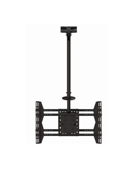Soporte doble televisión techo negro de 55" a 70"