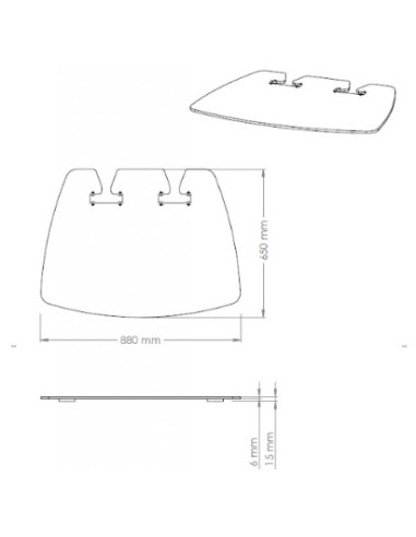 Peana televisión con base de 70" a 110"
