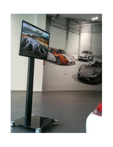 Peana televisión con ruedas de 32" a 75"