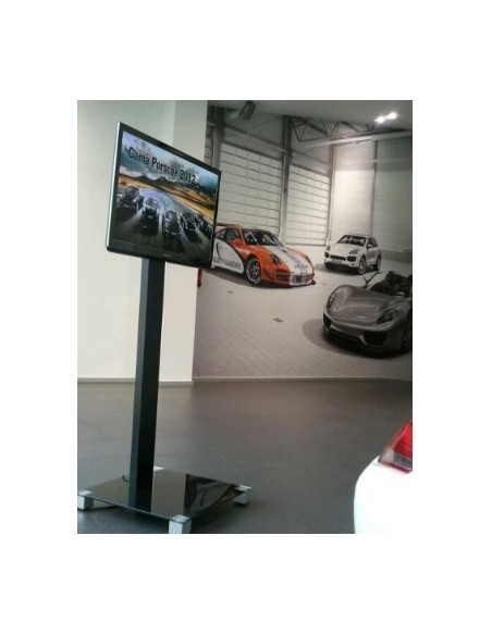 Peana televisión con ruedas de 32" a 75"