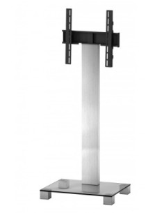 Peana televisión blanco con ruedas de 32" a 60" 2