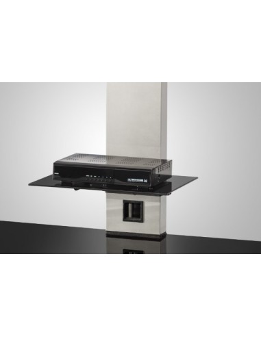 Peana televisión con estante y ruedas de 32" a 75"