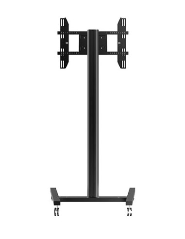 Peana stand televisión con giro y ruedas de 32" a 65"