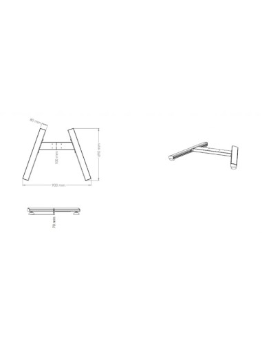 Peana stand televisión con ruedas de 32" a 70"