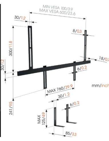 Soporte Vogels Sonos TV