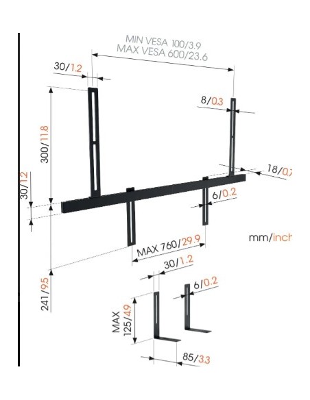 Soporte Vogels Sonos TV