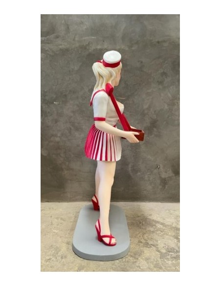 figura a tamaño real acomodadora cine vintage life size figure