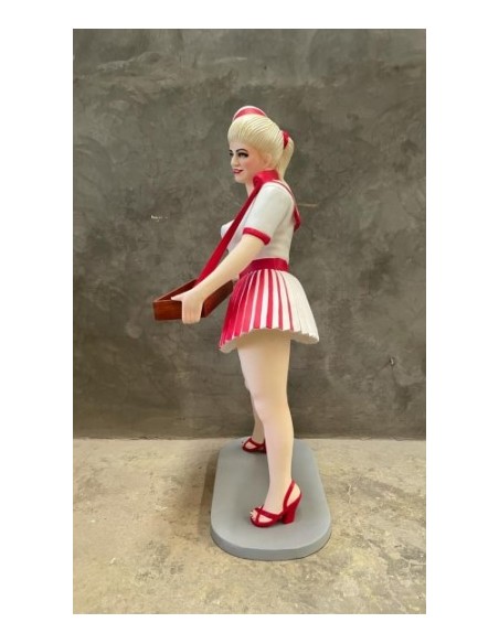 figura a tamaño real acomodadora cine vintage life size figure