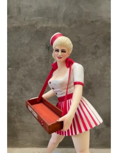 figura a tamaño real acomodadora cine vintage life size figure