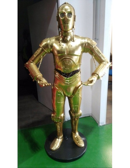 figura a tamaño real robot c3po star wars life size figure
