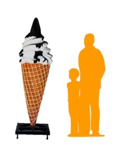 Cucurucho nata y chocolate 2