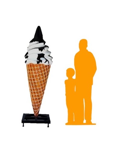 Cucurucho nata y chocolate