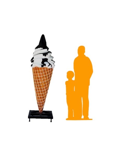 Cucurucho nata y chocolate