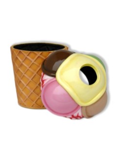 Papelera cucurucho helado 2