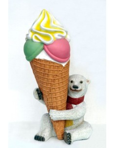 Oso polar con helado