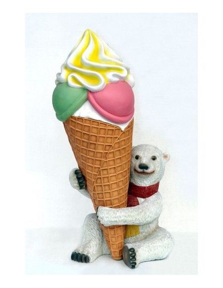 Oso polar con helado