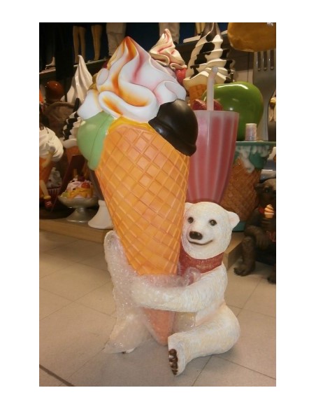 Oso polar con helado