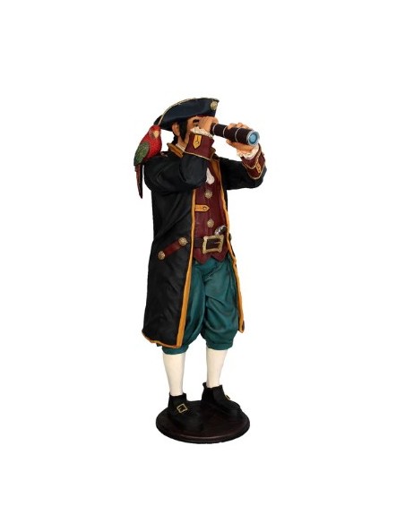 Capitán pirata con catalejo