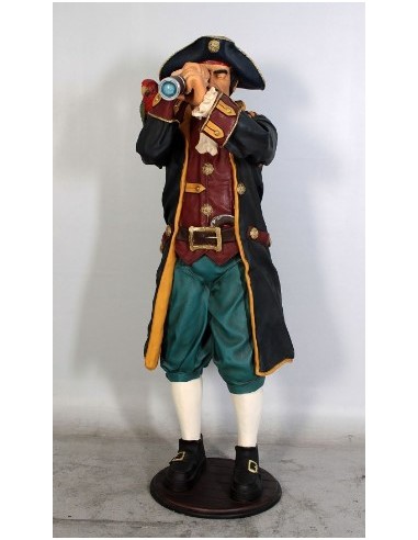 Capitán pirata con catalejo