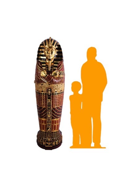 Sarcófago faraón rey egipcio