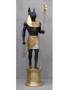 Dios egipcio Anubis "en pedestal"