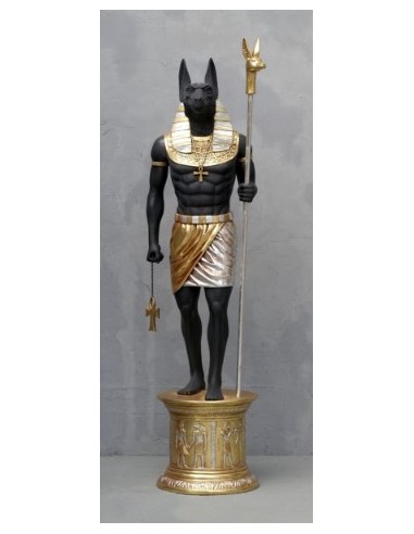 Dios egipcio Anubis "en pedestal"