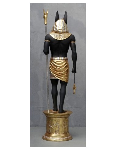 Dios egipcio Anubis "en pedestal"