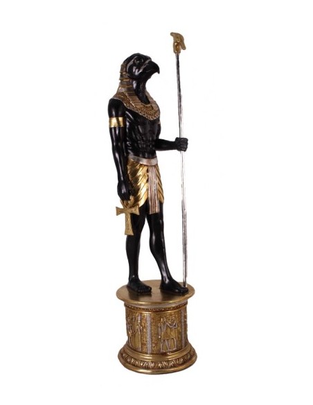 Dios egipcio Horus "en pedestal"