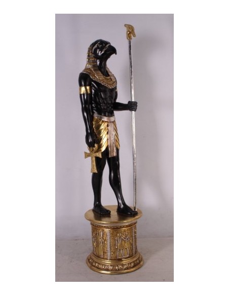 Dios egipcio Horus "en pedestal"