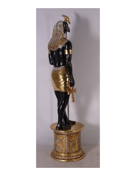Dios egipcio Horus "en pedestal"