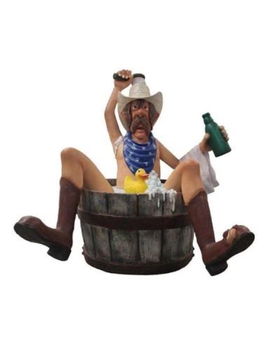 Cowboy bañándose