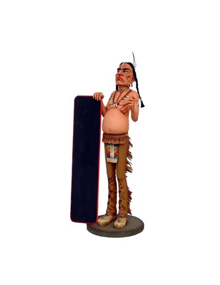 Indio con pizarra