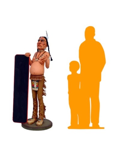 Indio con pizarra