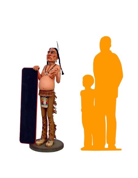 Indio con pizarra