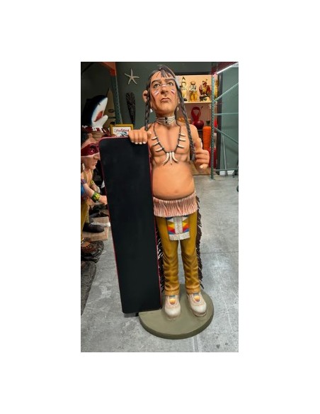 Indio con pizarra