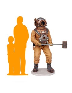 Buzo con escafandra clásico 2