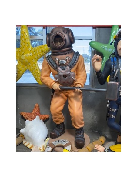 Buzo con escafandra clásico