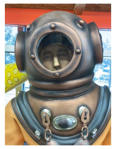 Buzo con escafandra clásico