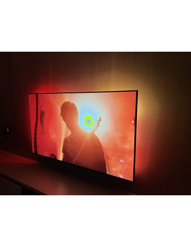 Cine en casa televisión Sony 4k B&W + Hue ambilight