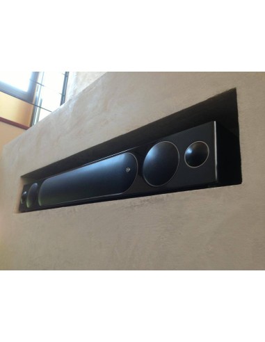 Cine en casa Denon con Monitor Audio y TV Samsung