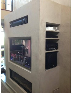 Cine en casa Denon con Monitor Audio y TV Samsung 2